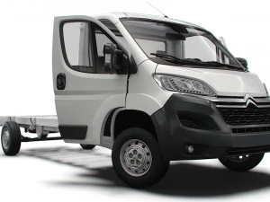 Caminh&atilde;o Chassi Citroen Jumper SCab 4300WB HQInterior 2023 Modelo 3D