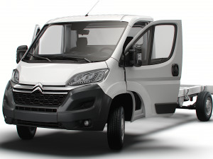 Citroen Jumper Chassis Truck SCab 4300WB HQInterior 2023 3D Model