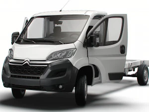 Citroen Jumper Chassis Truck SCab 4300WB HQInterior 2023 3D Model