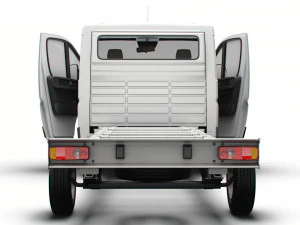 Citroen Jumper Chassis Truck SCab 4300WB HQInterior 2023 3D Model