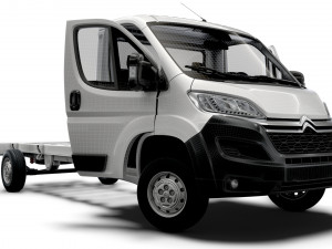 Citroen Jumper Chassis Truck SCab 4300WB HQInterior 2023 3D Model