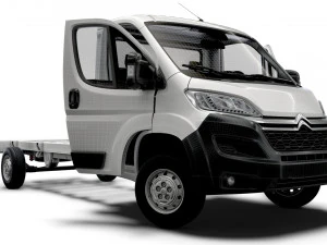 Citroen Jumper Chassis Truck SCab 4300WB HQInterior 2023 3D Model