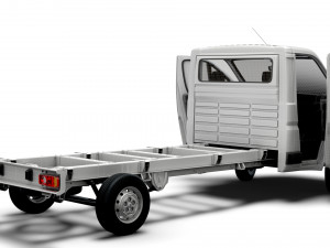 Citroen Jumper Chassis Truck SCab 4300WB HQInterior 2023 3D Model