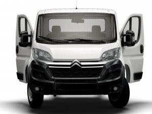 Citroen Jumper Chassis Truck SCab 4300WB HQInterior 2023 3D Model