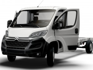Citroen Jumper Chassis Truck SCab 4300WB HQInterior 2023 3D Model
