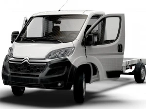 Citroen Jumper Chassis Truck SCab 4300WB HQInterior 2023 3D Model