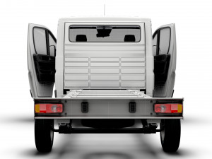Citroen Jumper Chassis Truck SCab 4300WB HQInterior 2023 3D Model