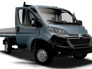 Citroen Jumper SingleCab Tipper HQInterior 2023 Model 3D