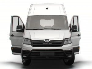 MAN TGE Panel Van L3H3 HQ Interior 2023 3D मॉडल
