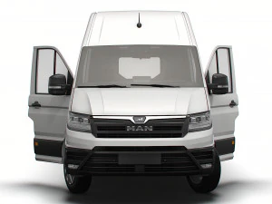 MAN TGE Panel Van L3H3 HQ Interior 2023 3D Model
