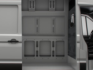 MAN TGE Panel Van L3H3 HQ Interior 2023 3D मॉडल