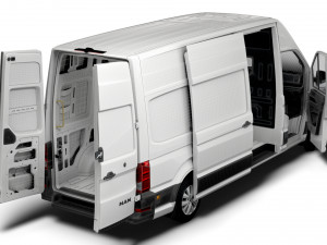 MAN TGE Panel Van L3H3 HQ Interior 2023 3D मॉडल