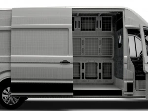 MAN TGE Panel Van L3H3 HQ Interior 2023 3D Model