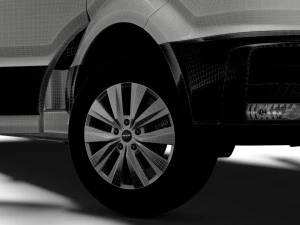 MAN TGE Panel Van L3H3 HQ Interior 2023 3D Model