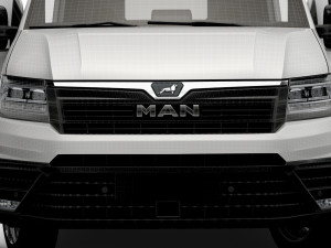 MAN TGE Panel Van L3H3 HQ Interior 2023 3D मॉडल