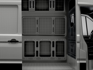 MAN TGE Panel Van L3H3 HQ Interior 2023 3D मॉडल