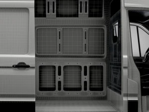 MAN TGE Panel Van L3H3 HQ Interior 2023 3D Model