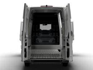 MAN TGE Panel Van L3H3 HQ Interior 2023 3D मॉडल