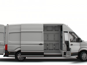 VW Crafter Panel Van L3H3 HQ Interior 2023 3D मॉडल