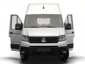 VW Crafter Panel Van L3H3 HQ Interior 2023 3D मॉडल