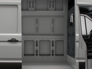 VW Crafter Panel Van L3H3 HQ Interior 2023 3D मॉडल