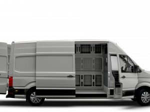 VW Crafter Panel Van L3H3 HQ Interior 2023 3D मॉडल