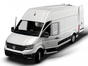 VW Crafter Panel Van L3H3 HQ Interior 2023 3D मॉडल