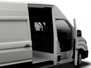 VW Crafter Panel Van L3H3 HQ Interior 2023 3D मॉडल