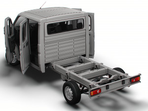 Citroen Jumper Chassis HQInterior CrCab 3800WB 2023 Model 3D