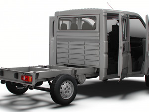 Citroen Jumper Chassis Truck CrCab 3450WB HQInterior 2023 Modello 3D