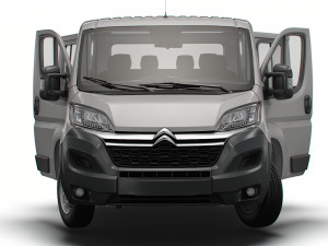 Citroen Jumper Chassis Truck CrCab 3450WB HQInterior 2023 Modello 3D