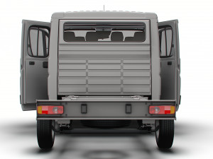 Citroen Jumper Chassis Truck CrCab 3450WB HQInterior 2023 Modello 3D