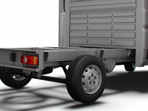 Citroen Jumper Chassis Truck CrCab 3450WB HQInterior 2023 Modello 3D