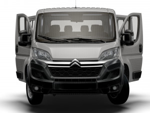 Citroen Jumper Chassis Truck CrCab 3450WB HQInterior 2023 Modello 3D