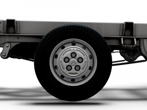 Citroen Jumper Chassis Truck CrCab 3450WB HQInterior 2023 Modello 3D