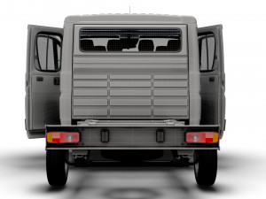 Citroen Jumper Chassis Truck CrCab 3450WB HQInterior 2023 Modello 3D
