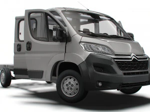 Грузовик Citroen Jumper Chassis CrCab 4035WB HQInterior 2023 г. 3D Модель