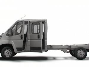 Citroen Jumper Chassis Truck CrCab 4035WB HQInterior 2023 Model 3D