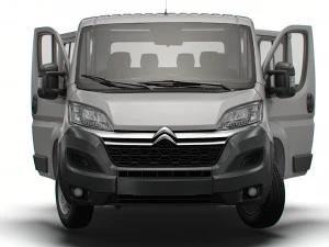 Citroen Jumper Chassis Truck CrCab 4035WB HQInterior 2023 3D Model