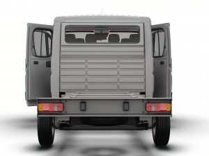 Citroen Jumper Chassis Truck CrCab 4035WB HQInterior 2023 Model 3D