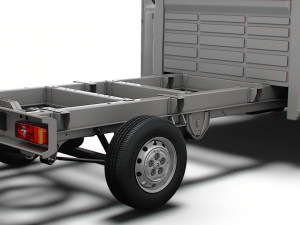 Citroen Jumper Chassis Truck CrCab 4035WB HQInterior 2023 Model 3D
