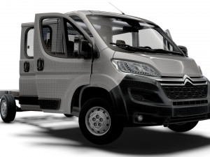 Citroen Jumper Chassis Truck CrCab 4035WB HQInterior 2023 Model 3D
