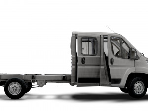 Citroen Jumper Chassis Truck CrCab 4035WB HQInterior 2023 Model 3D