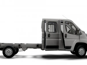 Citroen Jumper Chassis Truck CrCab 4035WB HQInterior 2023 3D Model