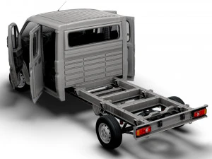 Citroen Jumper Chassis Truck CrCab 4035WB HQInterior 2023 3D Model