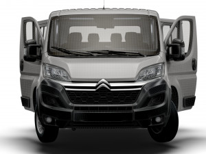 Citroen Jumper Chassis Truck CrCab 4035WB HQInterior 2023 Model 3D