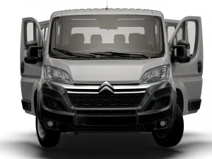 Citroen Jumper Chassis Truck CrCab 4035WB HQInterior 2023 3D Model