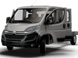 Citroen Jumper Chassis Truck CrCab 4035WB HQInterior 2023 Model 3D