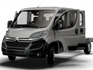 Citroen Jumper Chassis Truck CrCab 4035WB HQInterior 2023 3D Model