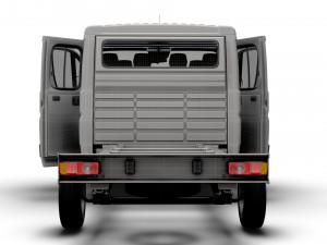 Citroen Jumper Chassis Truck CrCab 4035WB HQInterior 2023 Model 3D